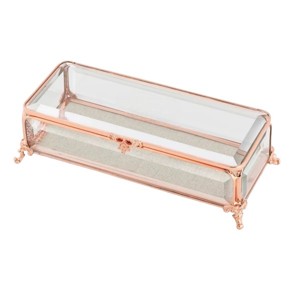 Things Remembered Storage & Organization Things Remembered Rose Gold Keepsake Glass Box